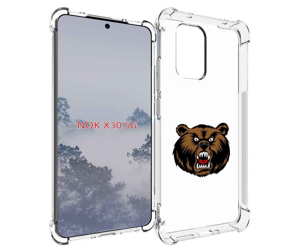 

Чехол MyPads бурый для Nokia X30 5G, Tocco