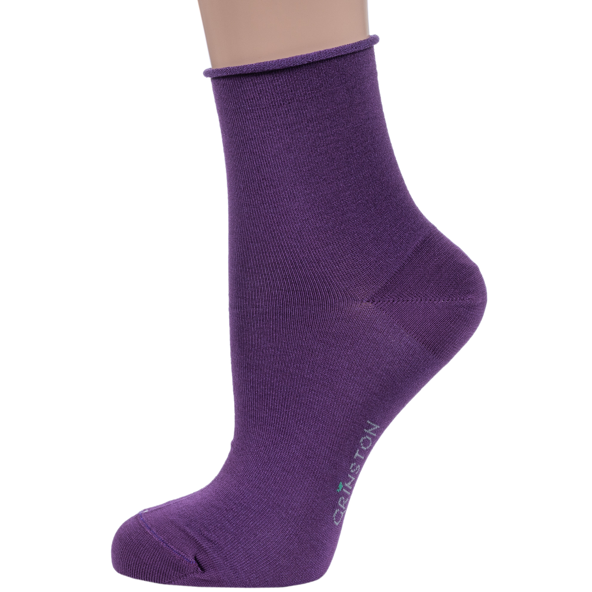 

Носки женские Grinston socks 15D22 фиолетовые 23, Фиолетовый, 15D22