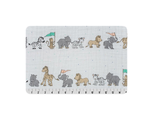 

Ткань Peppy SMD Embrace марлевка animal parade opal 100x125 см 110 г/м2, Серый