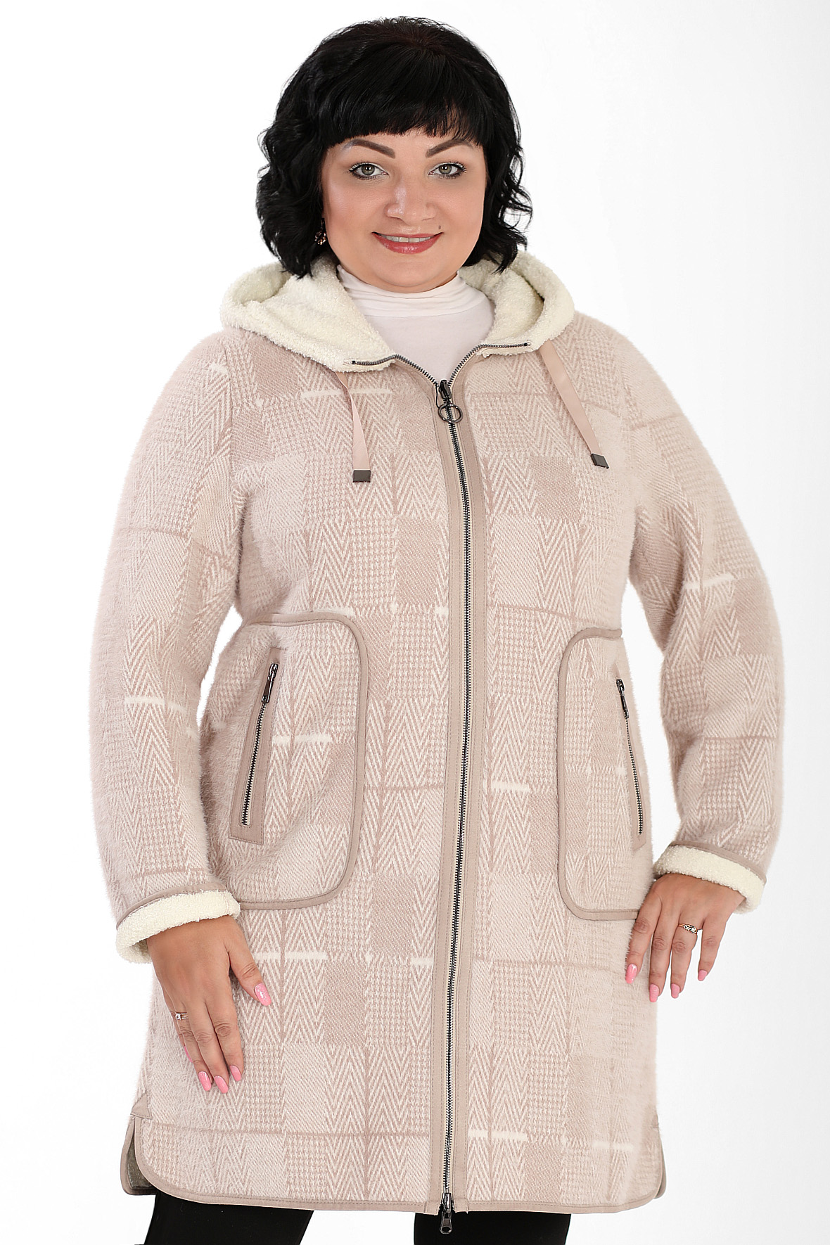 

Пальто женское AlmondShop 026 612.С1 бежевое 68 RU, Бежевый, 026 612.С1
