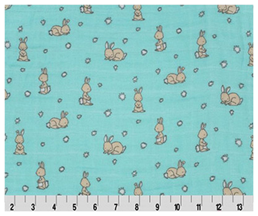 

Ткань Peppy SMD Embrace марлевка cotton tails aruba 100x125 см 110 г/м2, Голубой