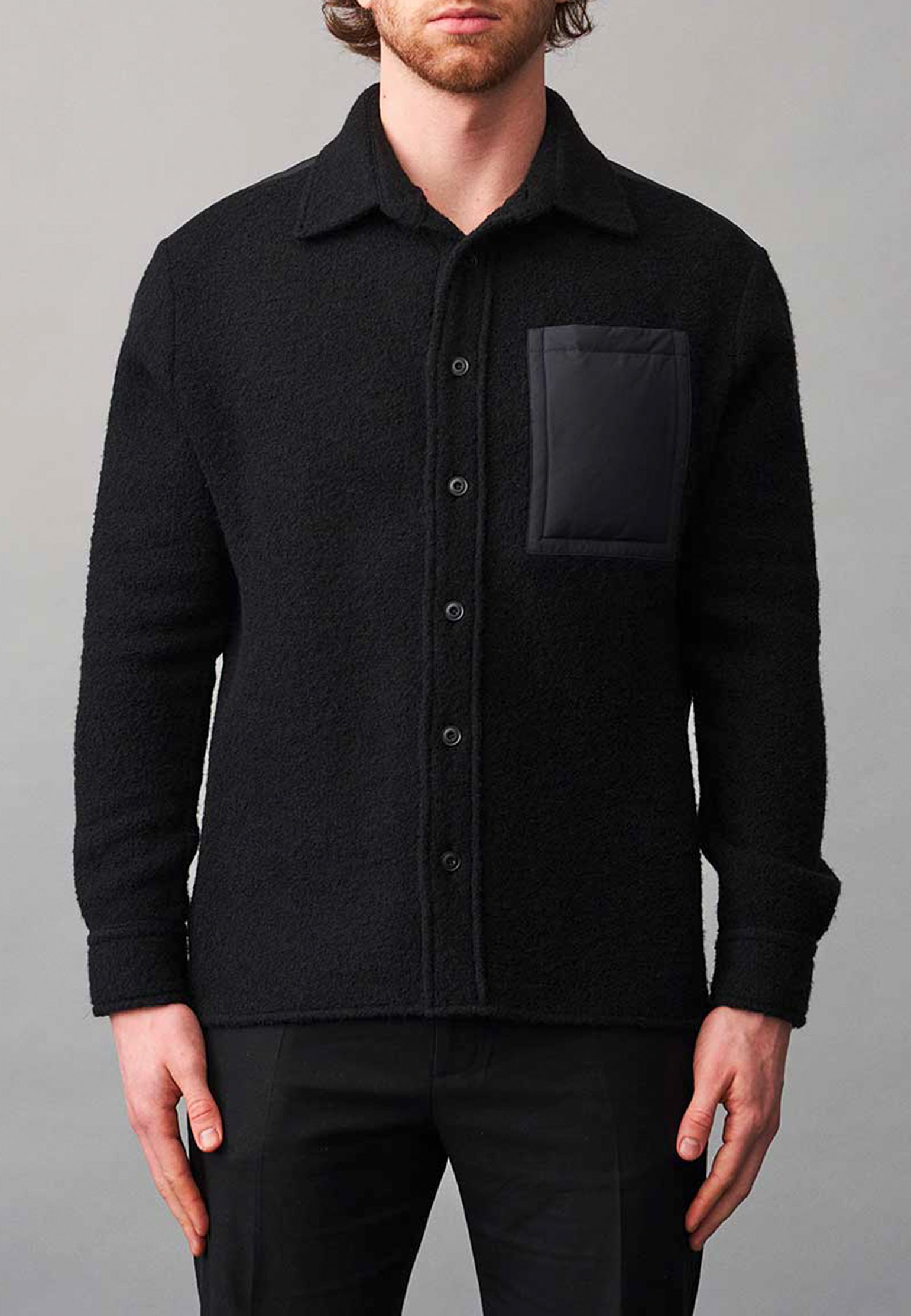 Рубашка мужская DESTIN 129515 черная XS