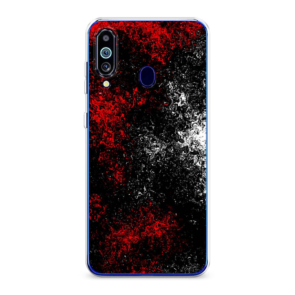 

Чехол на Samsung Galaxy M40 "Монотипия", Красный;черный;белый, 28750-3