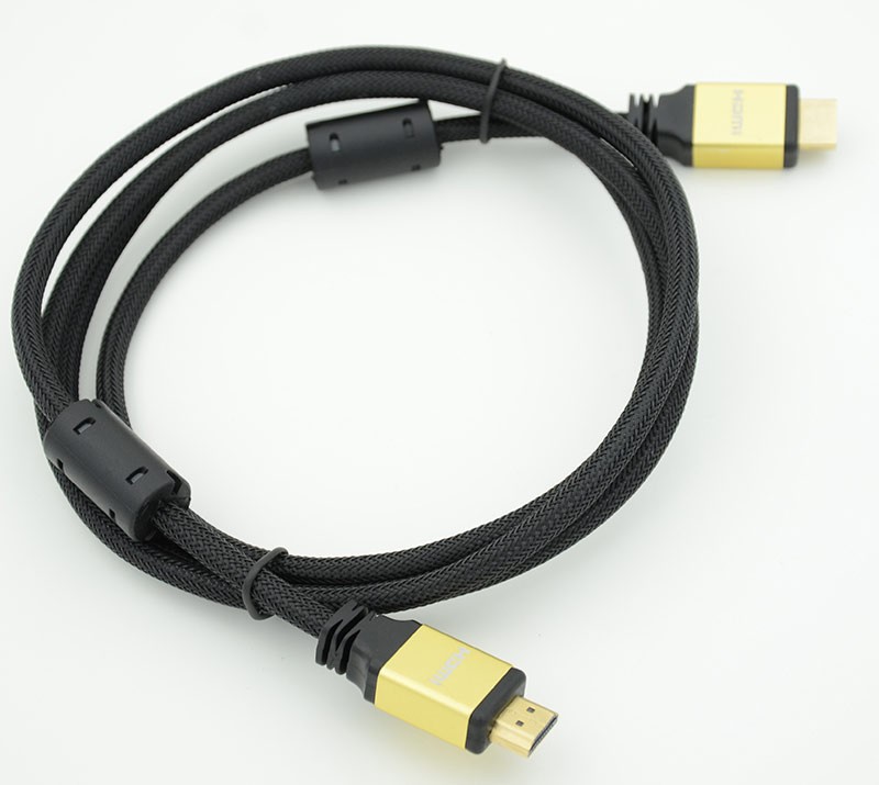 фото Кабель nobrand hdmi-hdmi 1,8м black/yellow