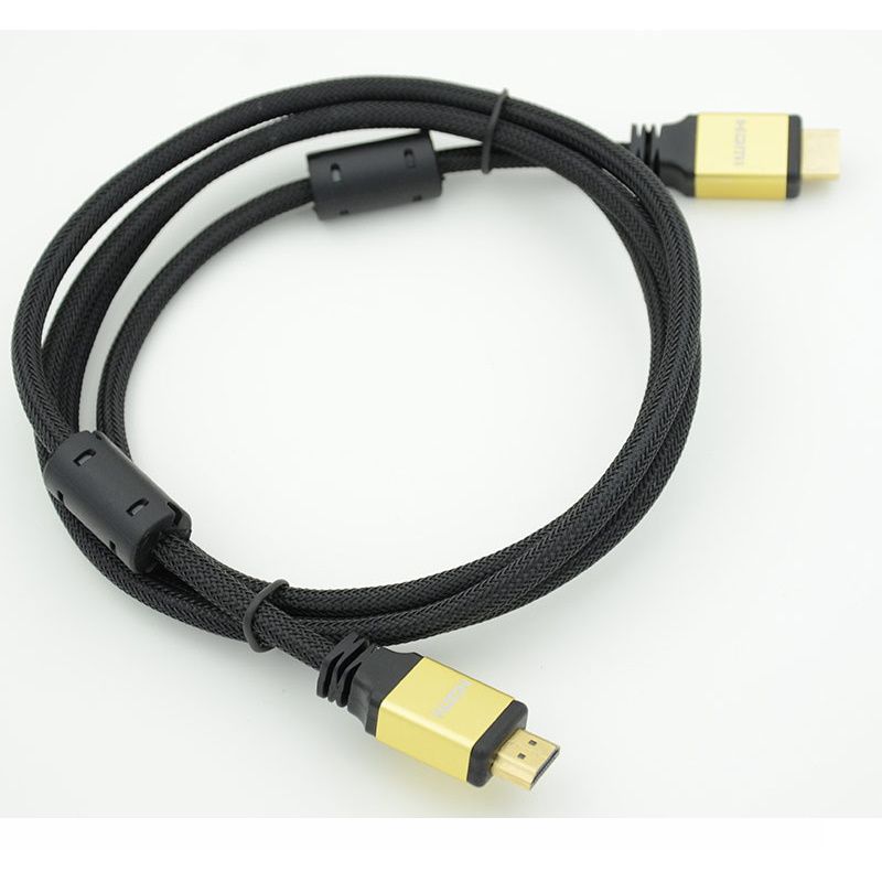 фото Кабель nobrand hdmi-hdmi 1,8м black/yellow