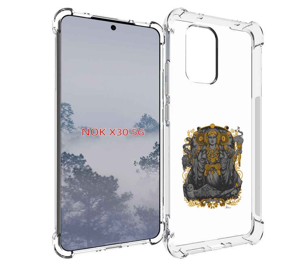 

Чехол MyPads божество с золотыми элементами для Nokia X30 5G, Tocco
