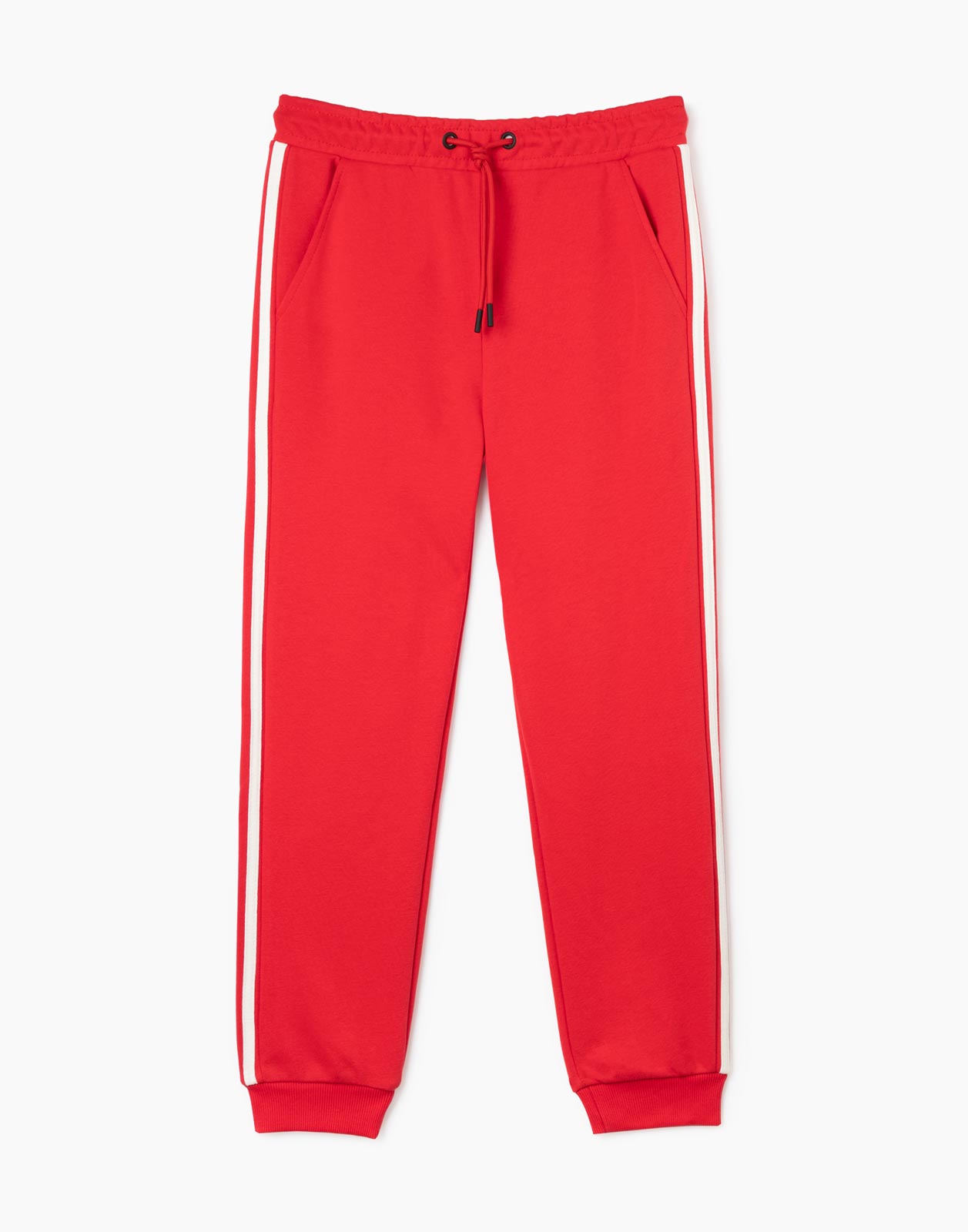Красные спортивные брюки Jogger с лампасами для мальчика р.128