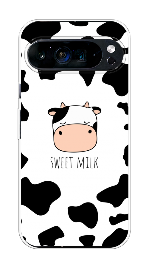 

Чехол на Google Pixel 9 Pro XL "Sweet milk", Розовый;белый;черный, 272150-1