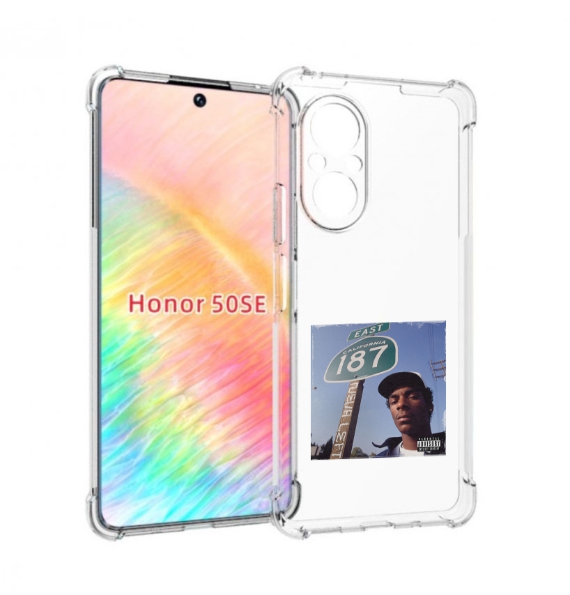 

Чехол Бампер Mypads Snoop Dogg Neva Left Для Honor 50 Se Противо, Прозрачный, Tocco