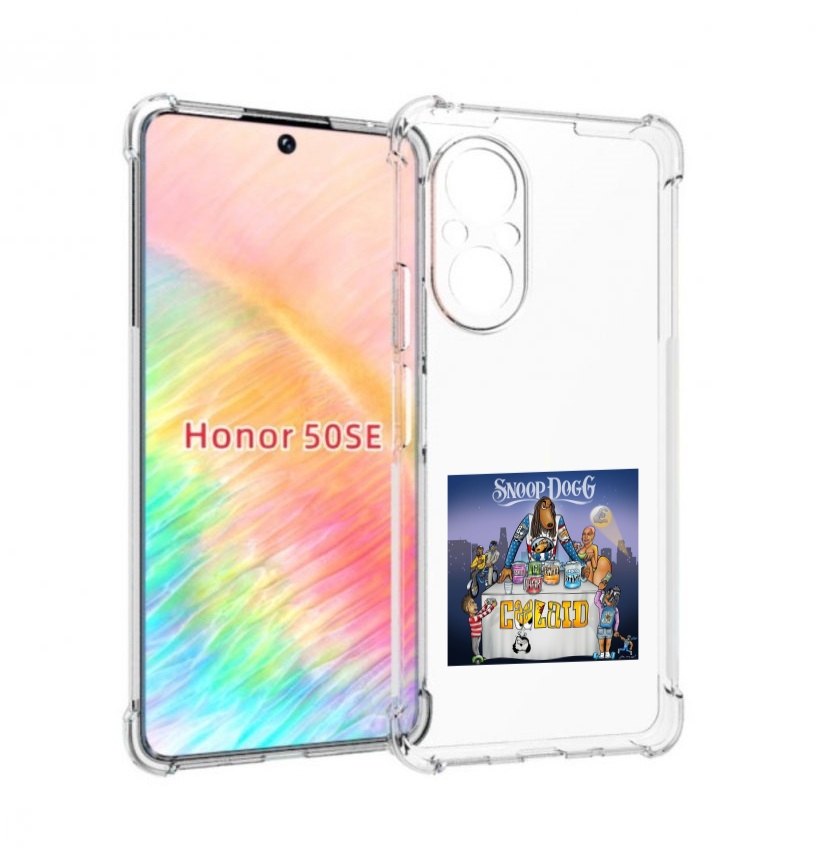 

Чехол Бампер Mypads Snoop Dogg Coolaid Для Honor 50 Se Противоуд, Прозрачный, Tocco