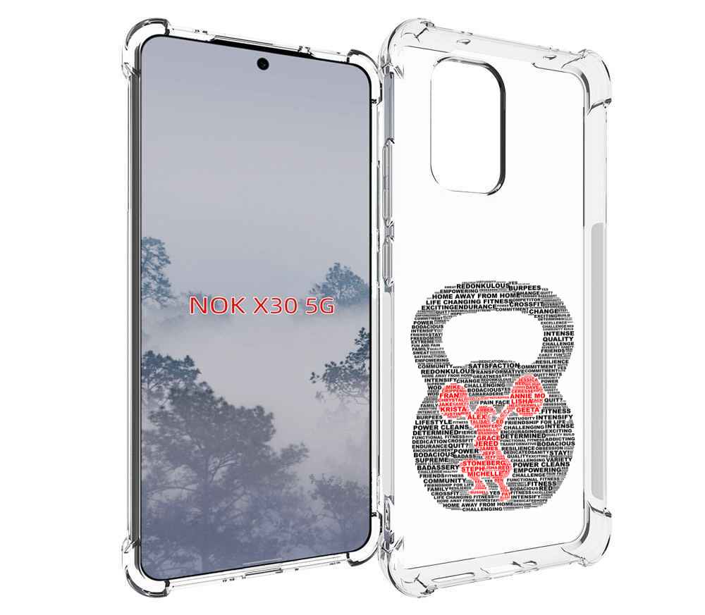 

Чехол MyPads бодибилдинг гиря из слов для Nokia X30 5G, Tocco