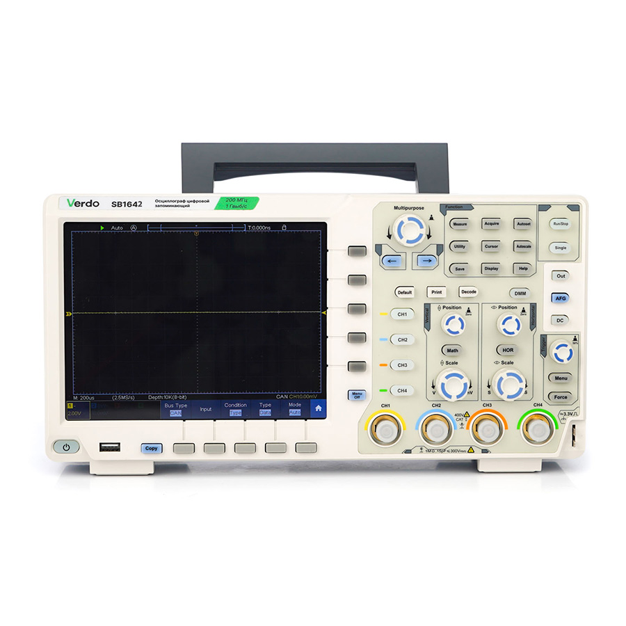 

Осциллограф цифровой VERDO SB1642 4 канала, 60 МГц, 1 Гвыб/с, SB1642