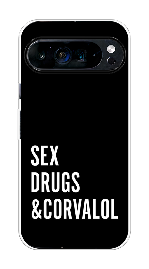 

Чехол на Google Pixel 9 Pro XL "Corvalol", Черный;серый;белый, 272150-1