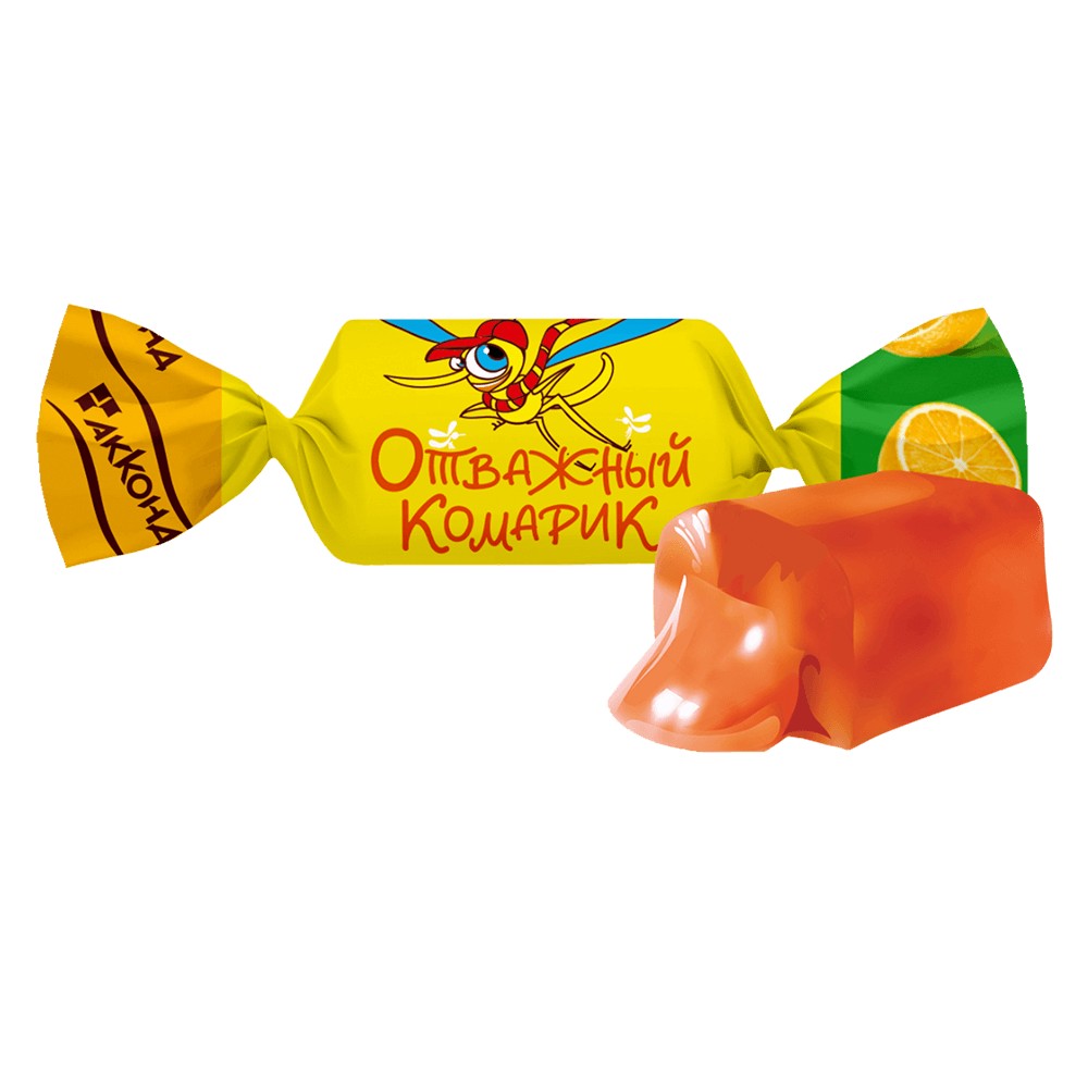 

Конфеты Акконд Отважный комарик со вкусом Апельсина, 1000 г
