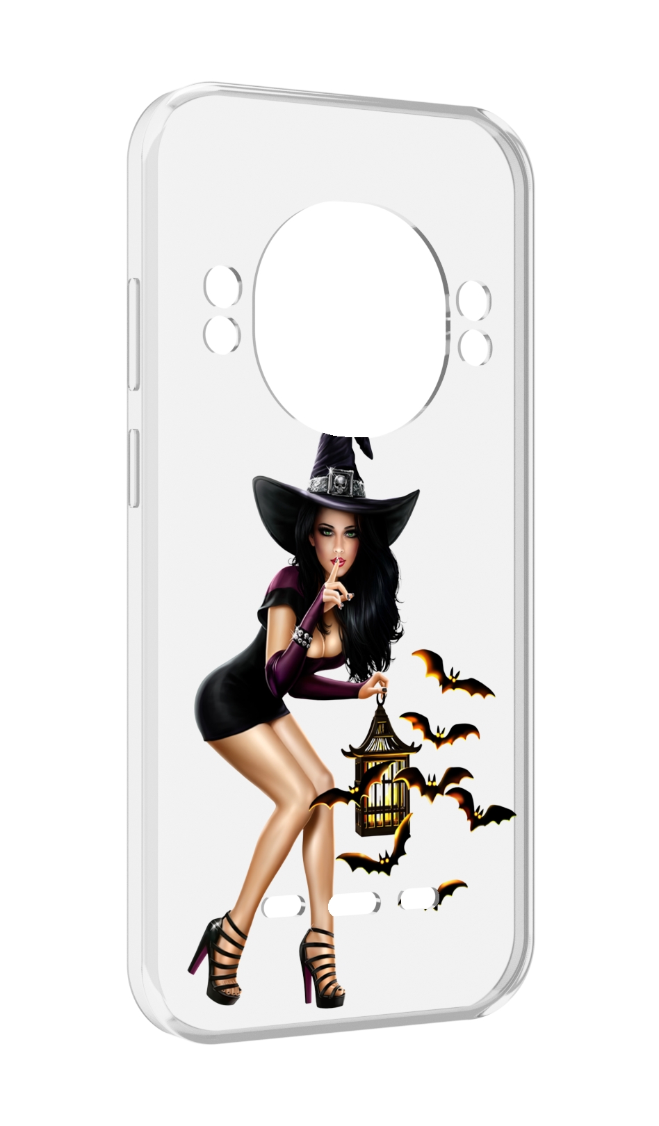 

Чехол MyPads девушка-ведьма женский для UleFone Power Armor 16 Pro, Прозрачный, Tocco