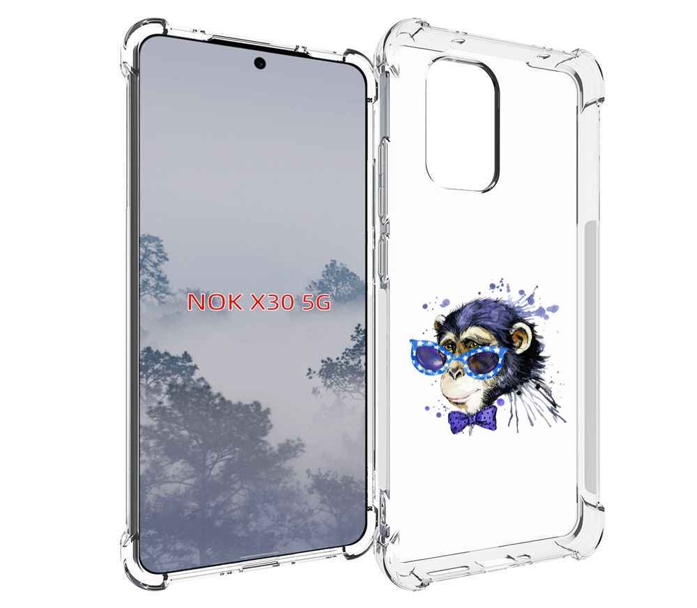 

Чехол MyPads акварельная обезьяна для Nokia X30 5G, Tocco