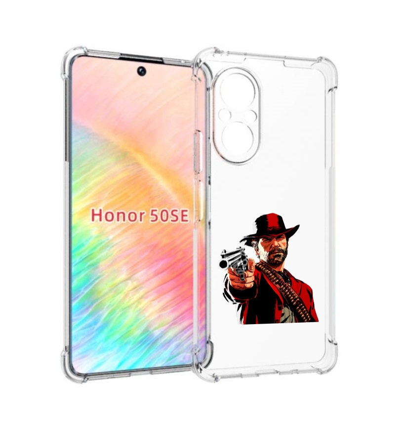 

Чехол бампер MyPads Red-Dead-Redemption-2-РДР-2 для Honor 50 SE, Прозрачный, Tocco