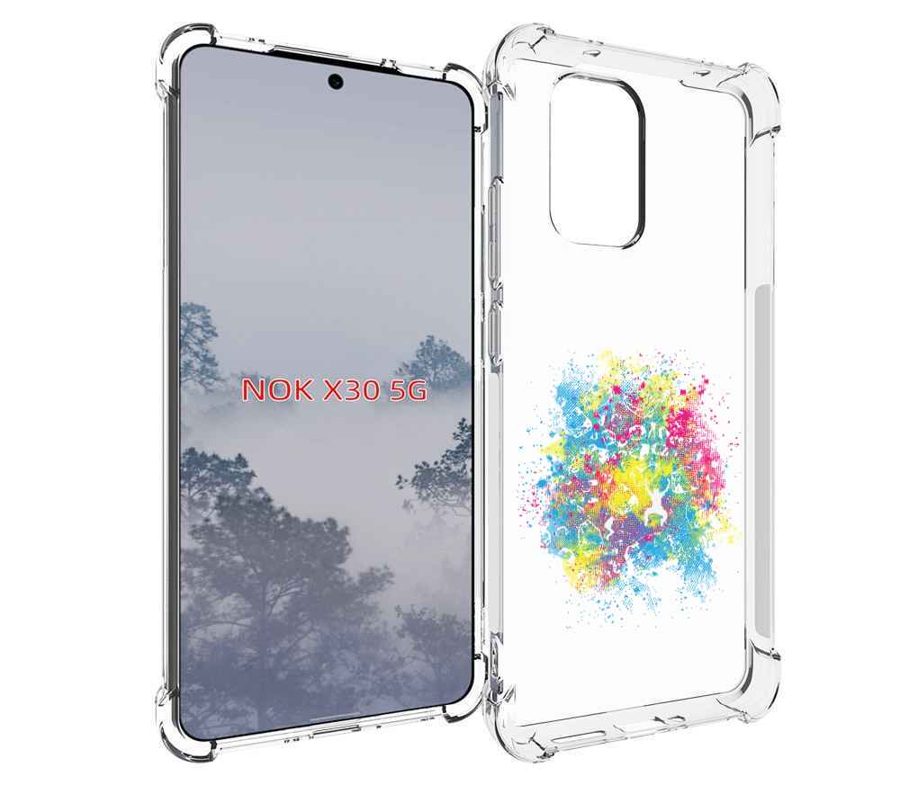 

Чехол MyPads акварель абстракция для Nokia X30 5G, Tocco