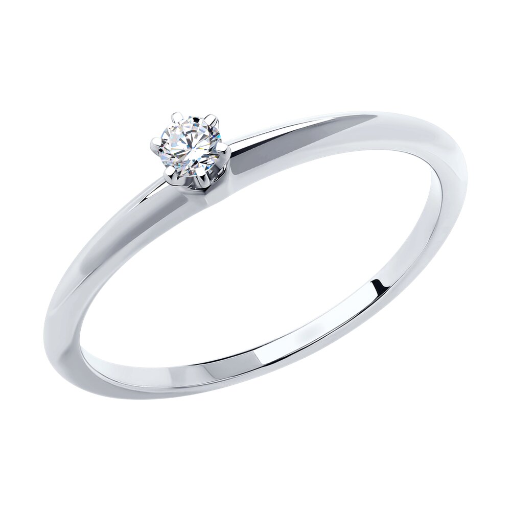 

Кольцо из золота р.  SOKOLOV Diamonds 1012379-3, бриллиант, 1012379-3