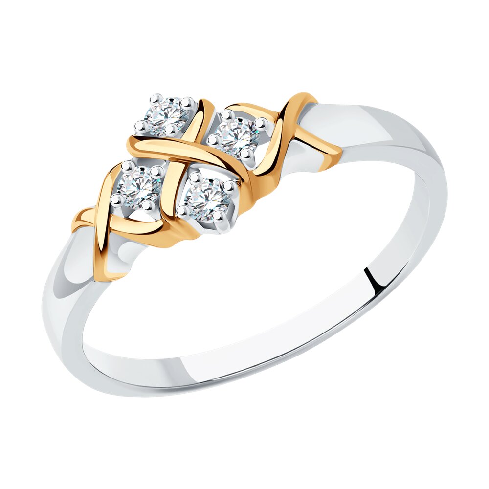 

Кольцо из золота р.  SOKOLOV Diamonds 1012376-3, бриллиант, 1012376-3