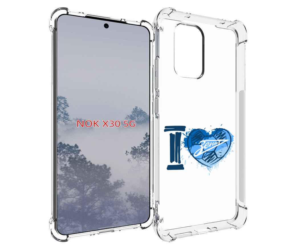 

Чехол MyPads ФК я люблю зенит для Nokia X30 5G, Tocco