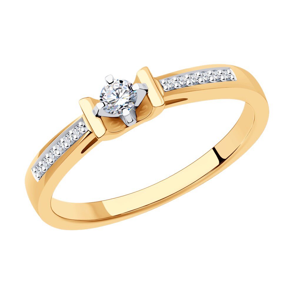 

Кольцо из золота р.  SOKOLOV Diamonds 1012357, бриллиант, 1012357