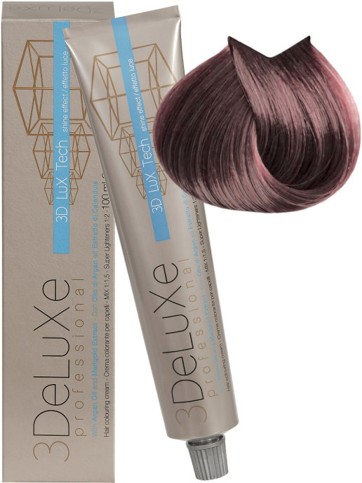 Крем-краска для волос 3Deluxe Professional 7.72 Блондин коричнево-перламутровый 100 мл