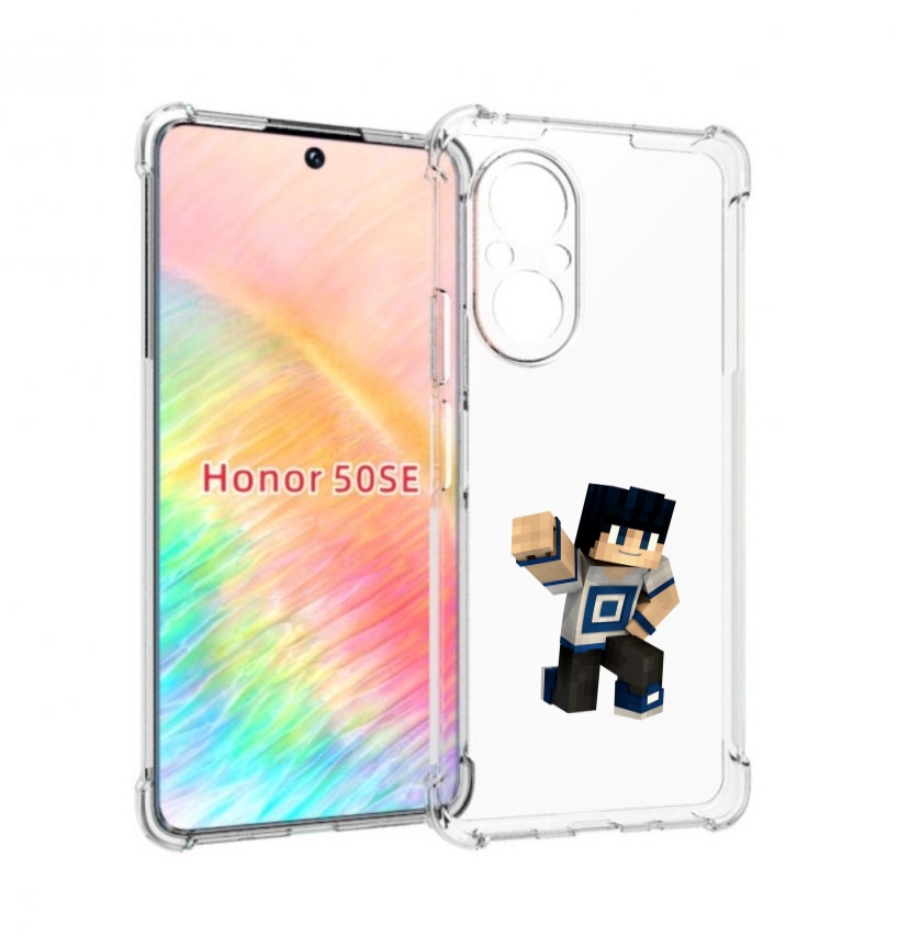 

Чехол бампер MyPads Minecraft-1 для Honor 50 SE противоударный, Прозрачный, Tocco