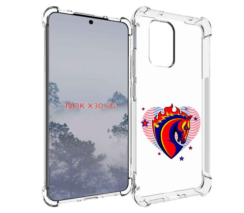 

Чехол MyPads ФК ЦСЛ Лошадь для Nokia X30 5G, Tocco