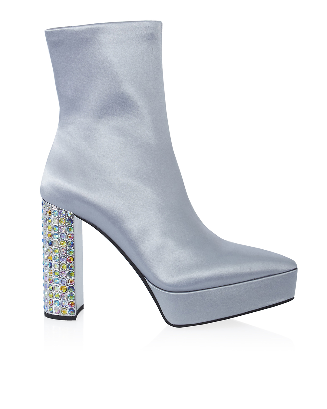 

Ботильоны женские JEFFREY CAMPBELL BEL-DU-BAL серебристые 37 RU, Серебристый, BEL-DU-BAL