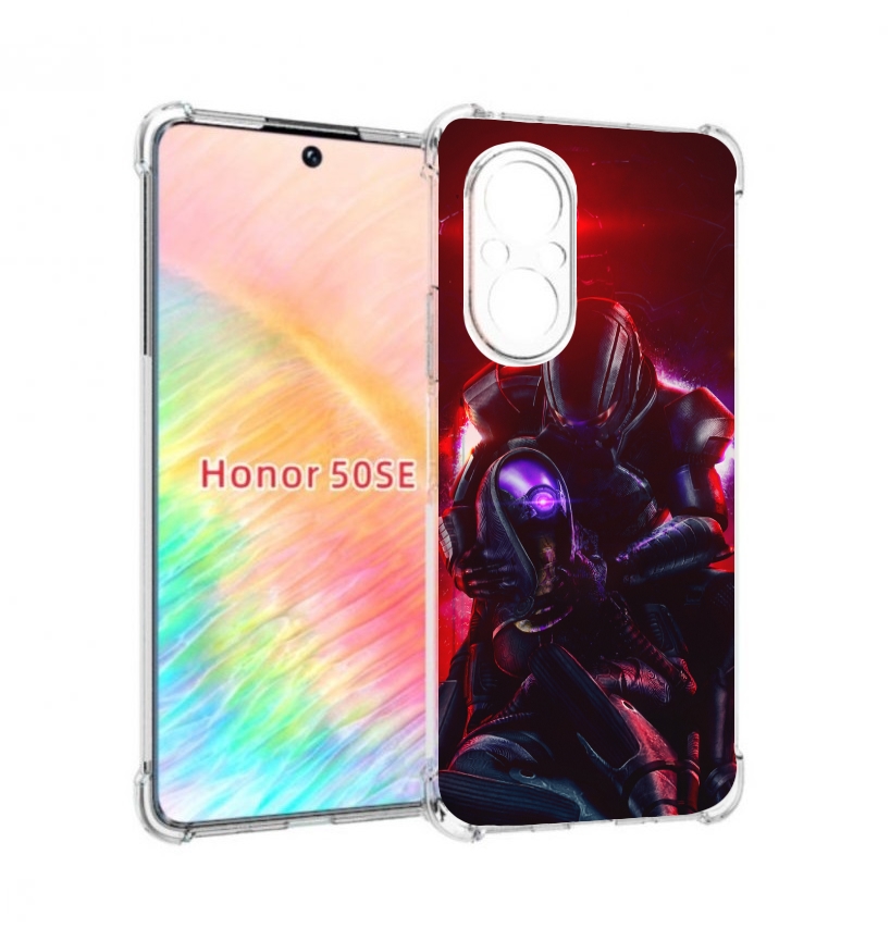 

Чехол бампер MyPads Mass Effect для Honor 50 SE противоударный, Прозрачный, Tocco