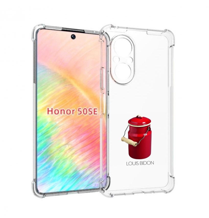

Чехол бампер MyPads Louis-bidon для Honor 50 SE противоударный, Прозрачный, Tocco
