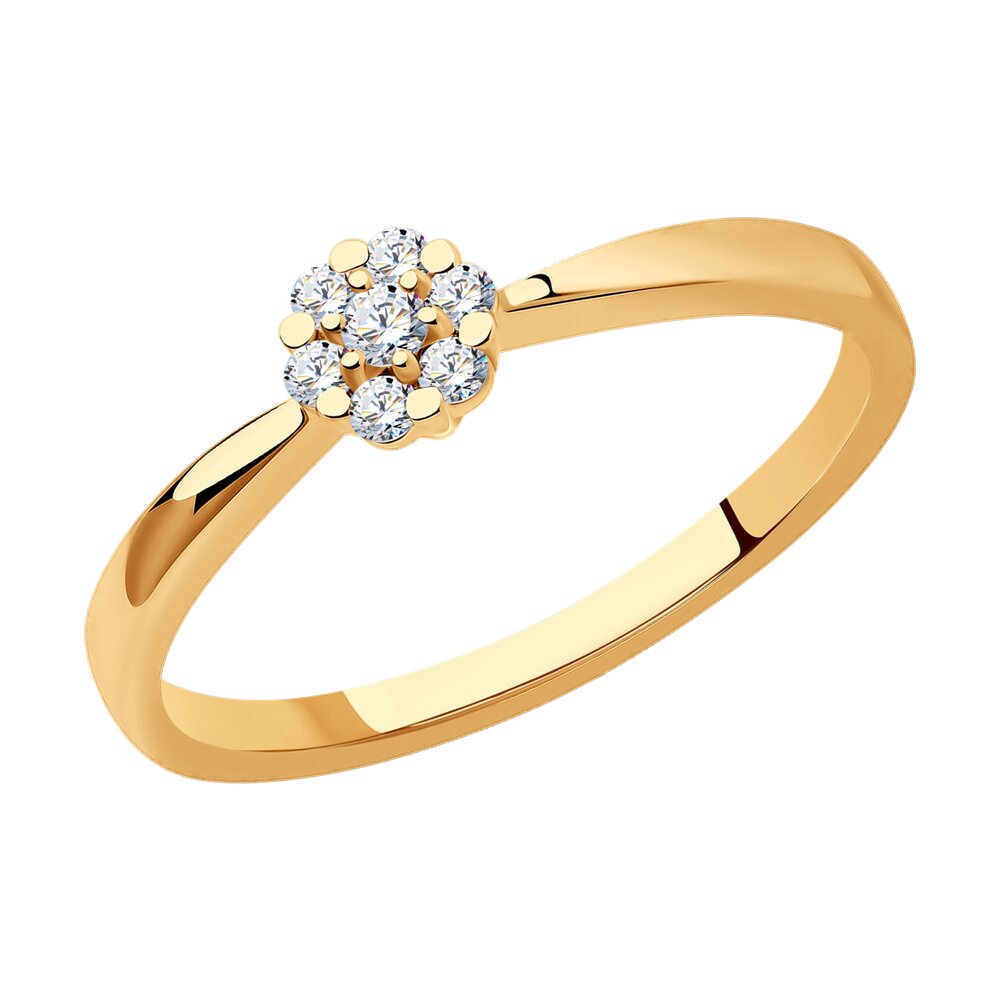 

Кольцо из красного золота с бриллиантом р. , SOKOLOV Diamonds 1012341, 1012341