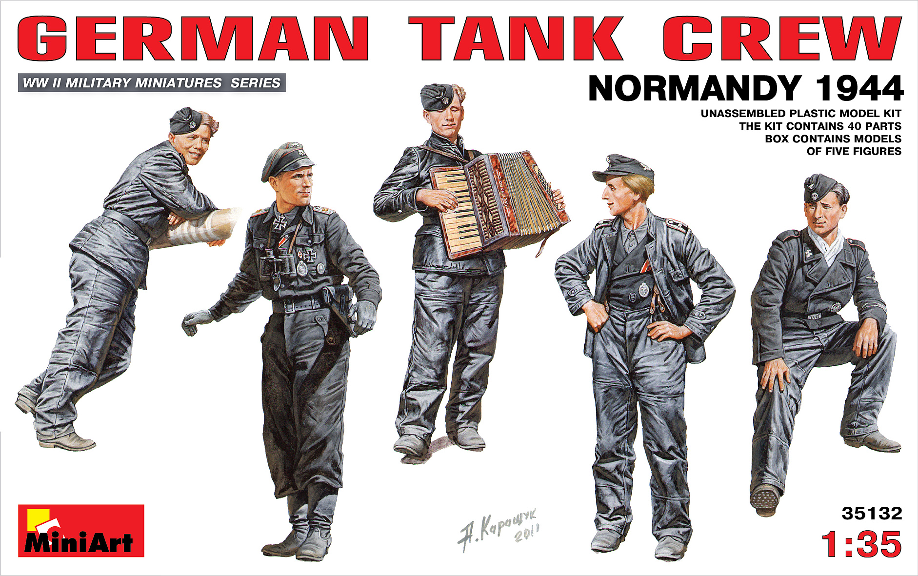 

Сборная модель MiniArt 1/35 Немецкий танковый экипаж (Нормандия 1944 год) 35132