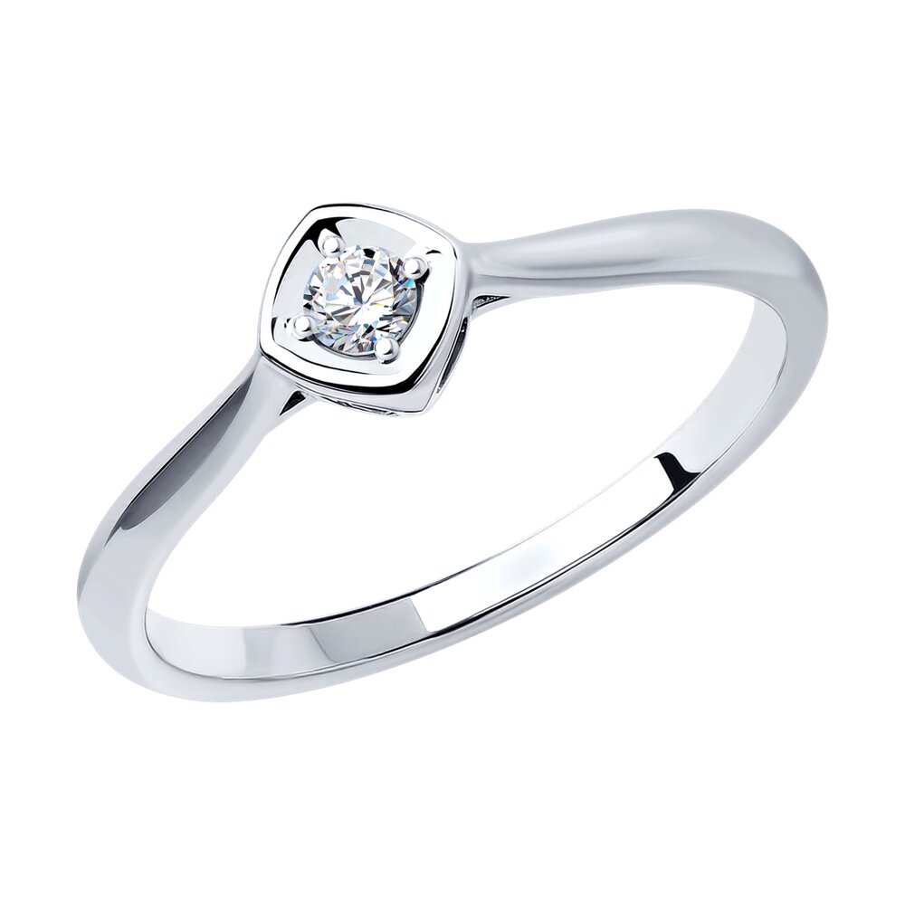 

Кольцо помолвочное из белого золота с бриллиантом р. , SOKOLOV Diamonds 1012335-3, 1012335-3