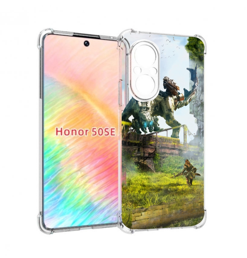 

Чехол бампер MyPads Horizon Zero Dawn для Honor 50 SE противоуда, Прозрачный, Tocco