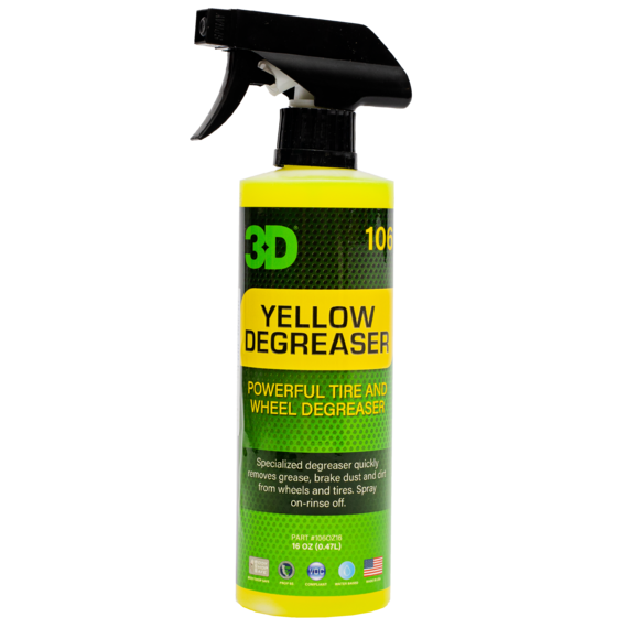 

Удалитель тормозной пыли и жирных пятен c покрышек 3D Yellow Degreaser 0,48л