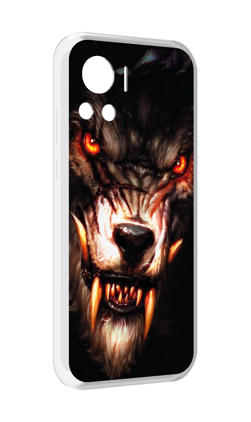 

Чехол MyPads злой голодный волк мужской для Motorola Edge 30 Ultra, Прозрачный, Tocco