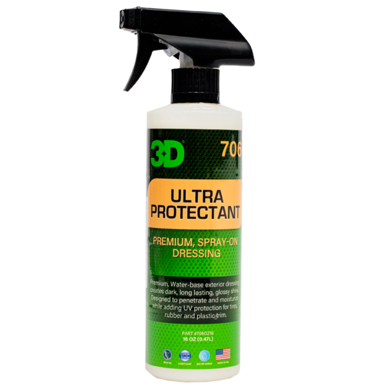 

Спрей на водной основе для долговременной защиты шин 3D Ultra Protectant 0,48л
