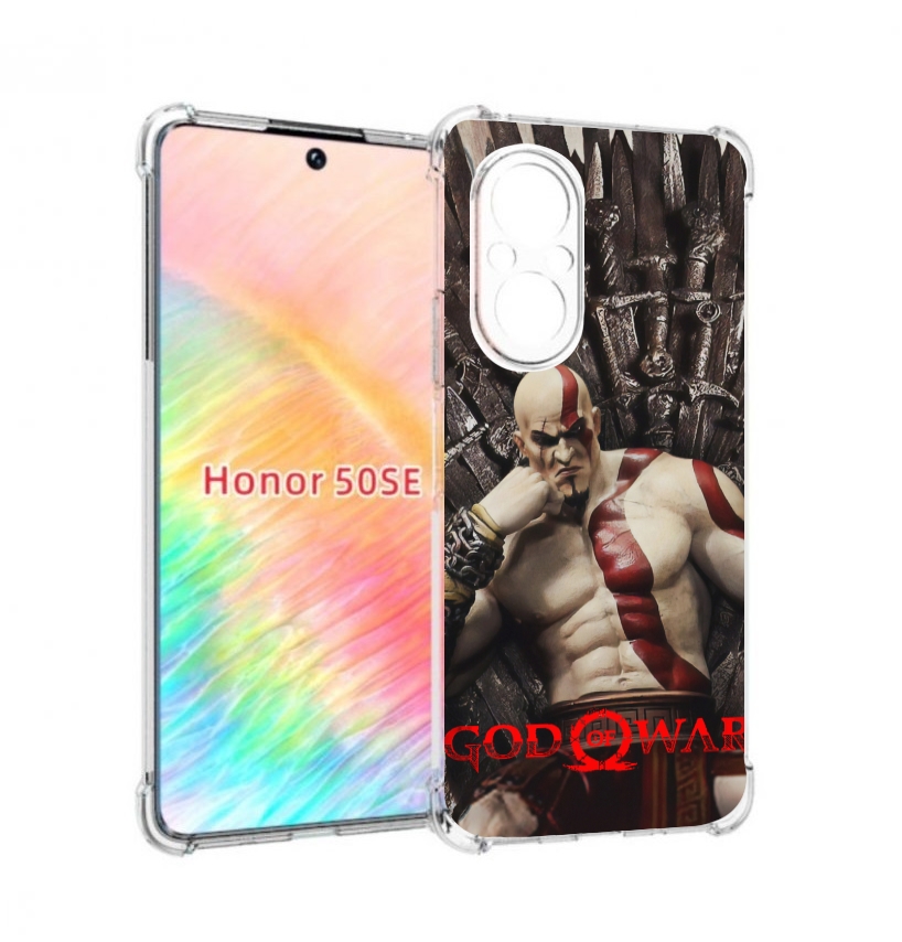 

Чехол бампер MyPads God of War Кратос для Honor 50 SE противоуда, Прозрачный, Tocco