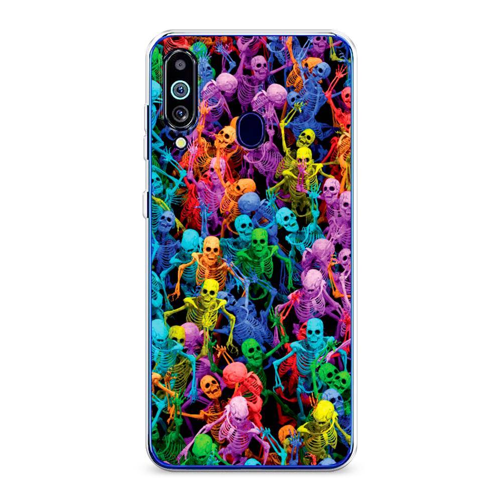 

Чехол на Samsung Galaxy M40 "Вечеринка скелетов", Фиолетовый;желтый;оранжевый, 28750-6