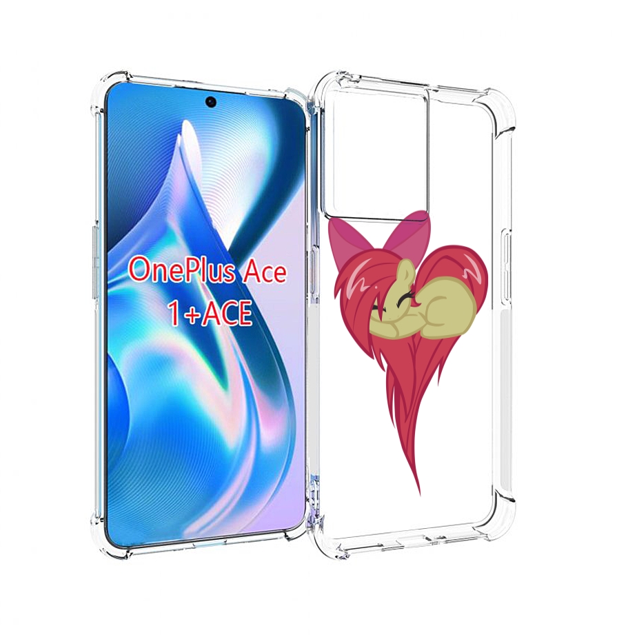 

Чехол MyPads сердце-из-пони для OnePlus Ace, Прозрачный, Tocco