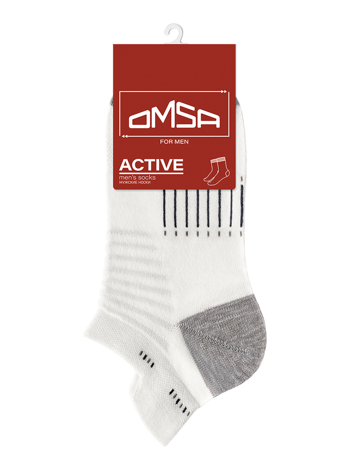 Носки мужские Omsa for men ACTIVE 123 белые 45-47