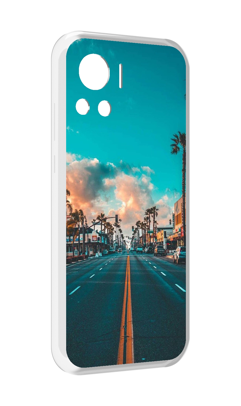 

Чехол MyPads дорога-в-лос-анджелес для Motorola Edge 30 Ultra, Прозрачный, Tocco