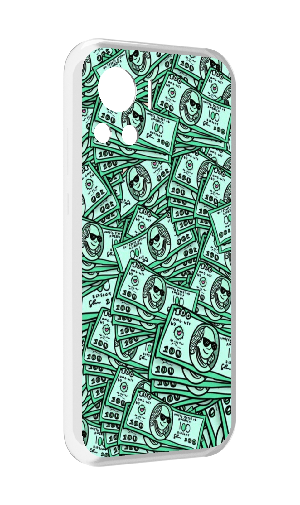 

Чехол MyPads доллары картинка для Motorola Edge 30 Ultra, Прозрачный, Tocco