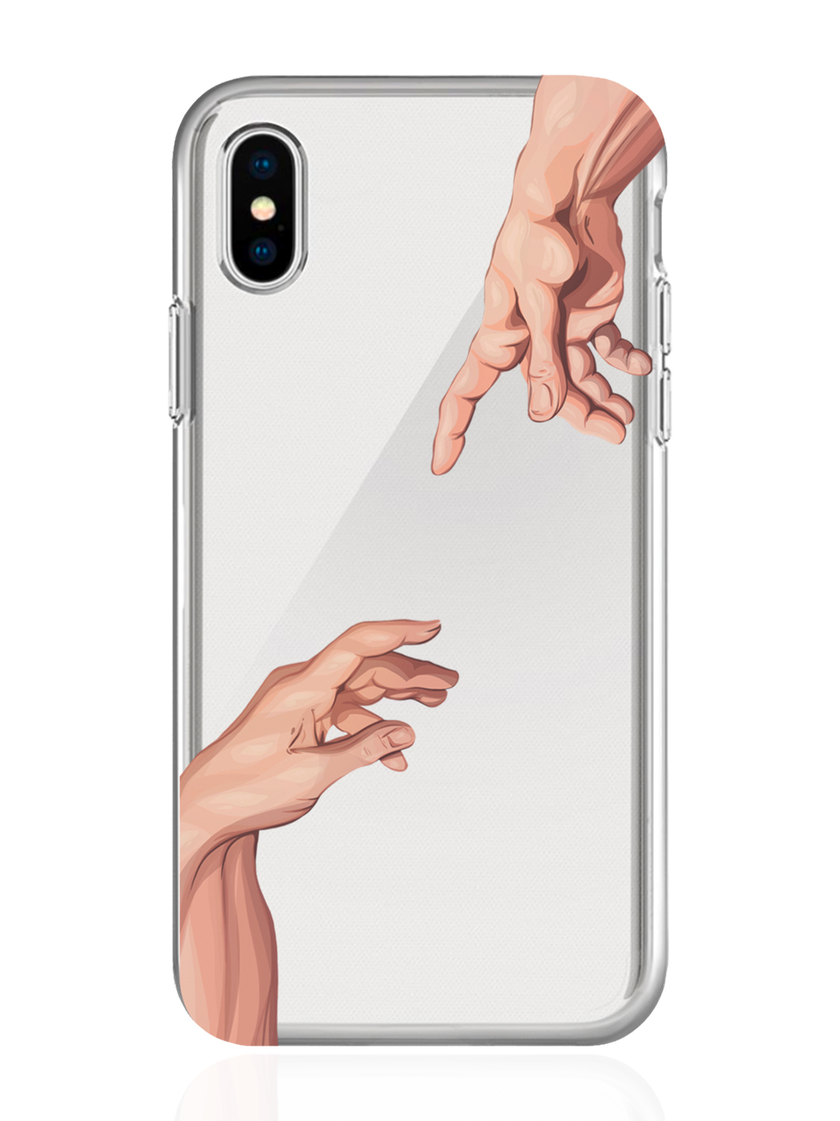 фото Чехол musthavecase для iphone x/xs сотворение адама прозрачный