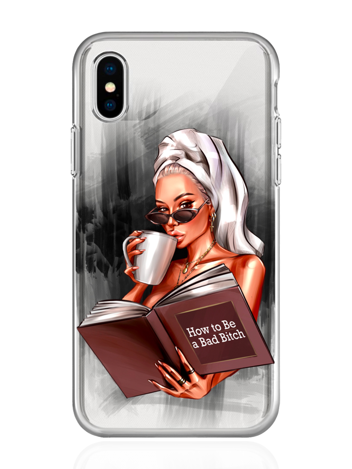 фото Чехол musthavecase для iphone x/xs how to be a bad bitch прозрачный