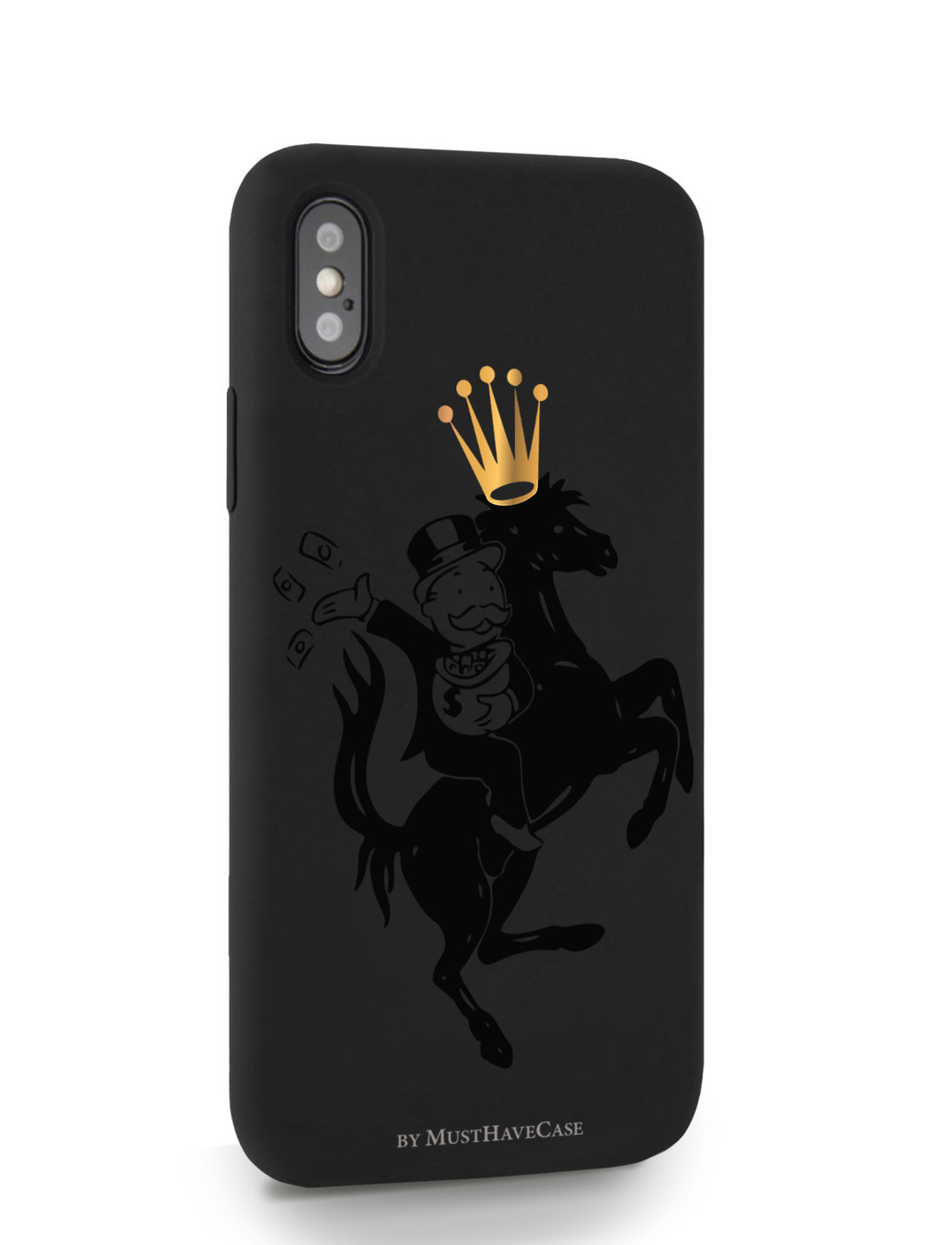 фото Чехол musthavecase для iphone x/xs monopoly на коне черный