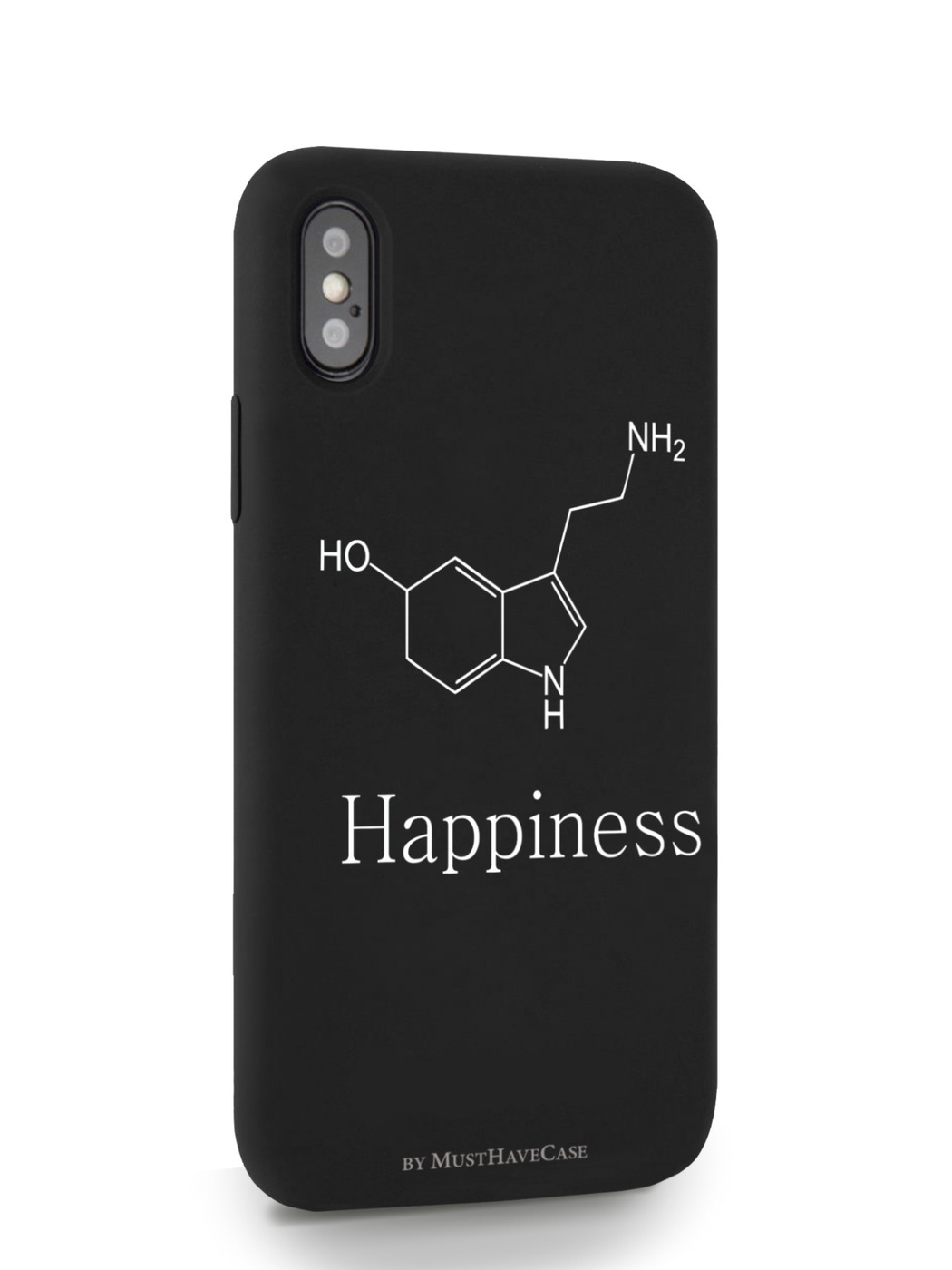 фото Чехол musthavecase для iphone x/xs молекула счастья черный