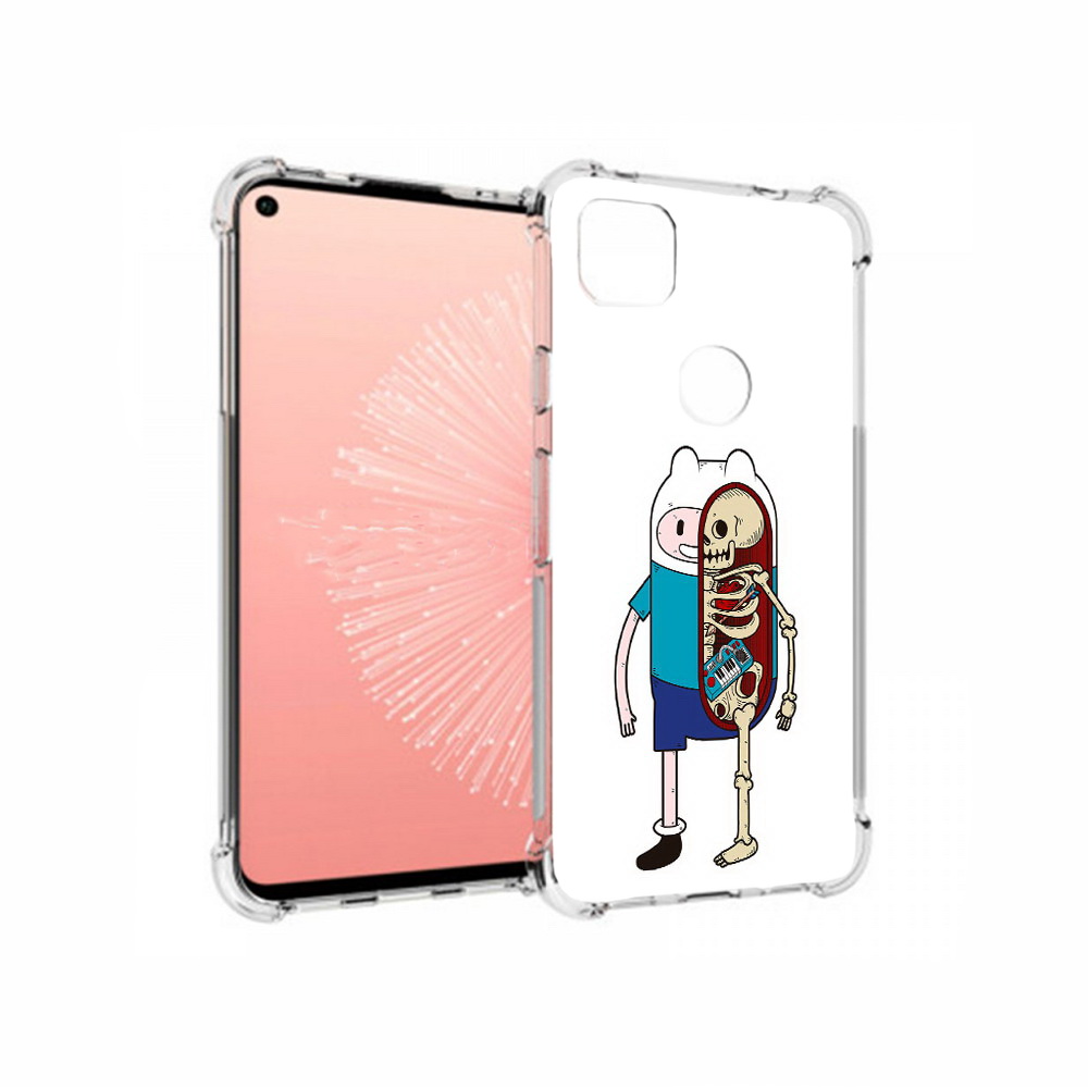 

Чехол MyPads Tocco для Google Pixel 4A Финн скелет, Прозрачный, Tocco
